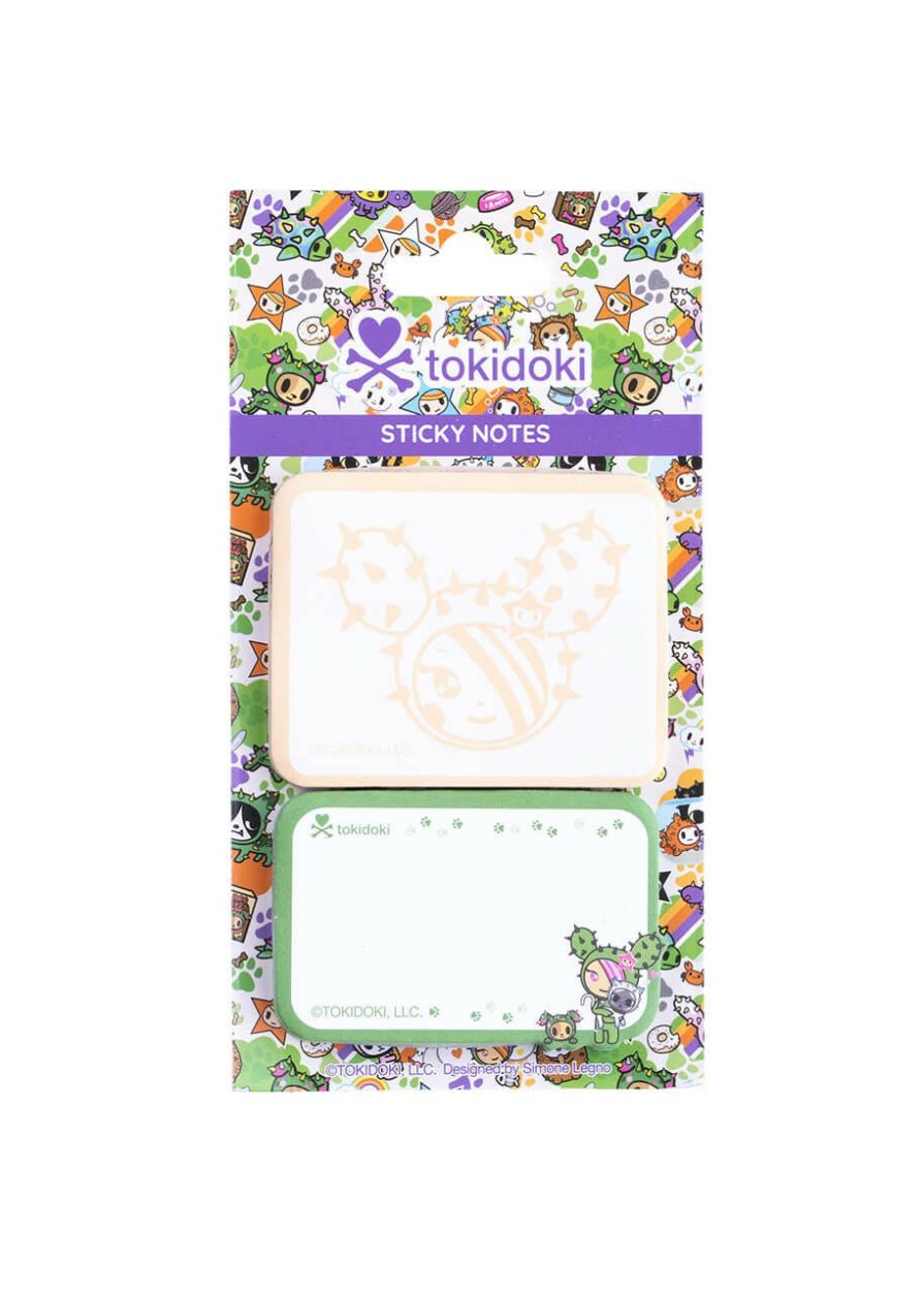 Stationery tokidoki  | Tokidoki Cactus Friends Design Sticky Note Pads - 2 Pack 50 Sheets Each