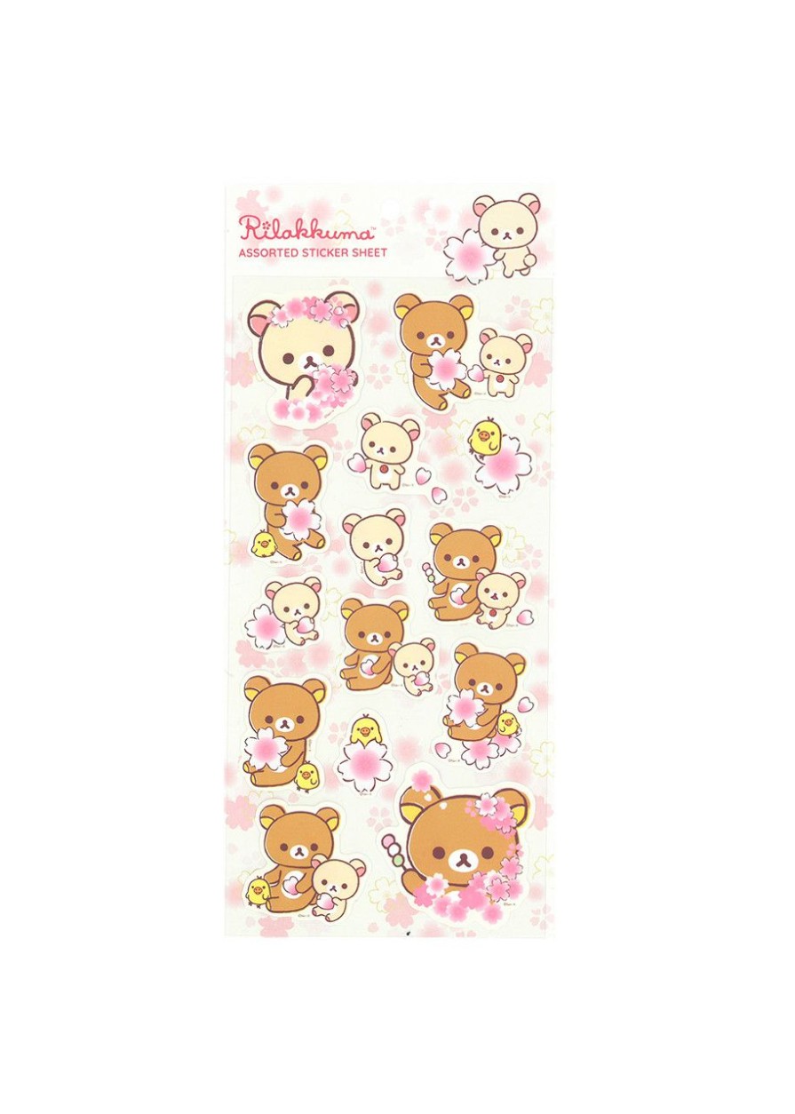 Stationery Rilakkuma  | Rilakkuma Cherry Blossom Sticker Sheet